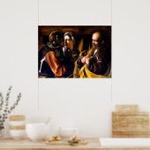 Caravaggio: The Denial of Saint Peter ポスター (キッチン)
