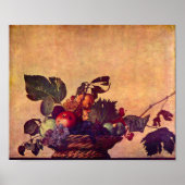 Caravaggio-The fruit basket ポスター (正面)