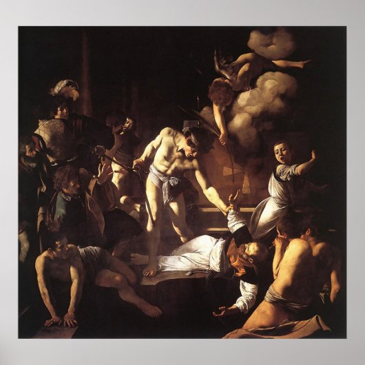 Caravaggio The Martyrdom Of St Matthew ポスター (正面)