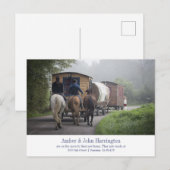 Caravan写真おもしろい移動のお知らせ 案内ポストカード (正面/裏面)