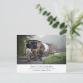 Caravan写真おもしろい移動のお知らせ 案内ポストカード (スタンド正面)