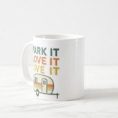 Caravan Lover Mug Design – Park It Love It Live It コーヒーマグカップ (正面左)