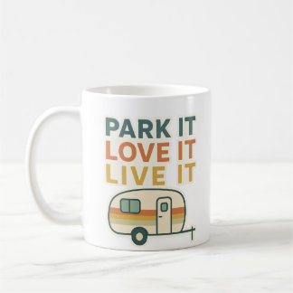 Caravan Lover Mug Design – Park It Love It Live It コーヒーマグカップ