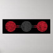 Carbon Dioxide Molecular Structure ポスター (正面)