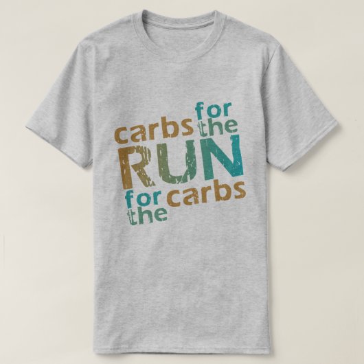 Carbsの走Runner Carbsの走Carbs Tシャツ (デザイン正面)
