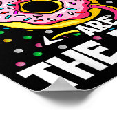 Carbs Are The Devil Funny Donut Diet New Year's Re ポスター (角)