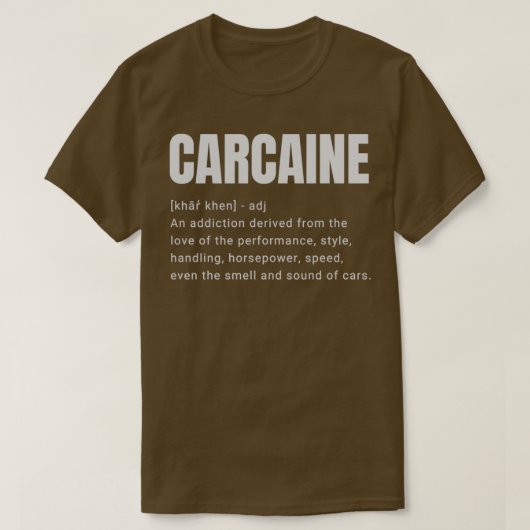 CARCAINE Definition 1 Tシャツ (デザイン正面)