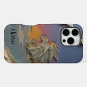 Carcasa León Rugiendo (Papercut) iPhoneケース (裏面横)