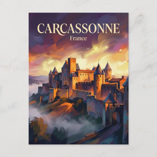 Carcassonne Medieval City France ポストカード (正面)