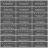 Carcoal エレガント Script 24のゲ結婚ストアドレス シール (正面)