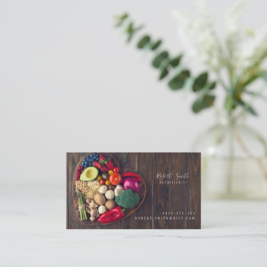 Card栄養士のDietologistのスポーツの博士 名刺 (スタンド正面)