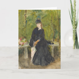 CARD ベルテ・モリゾ「ベンチに座る若い女性」 カード