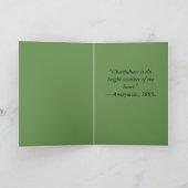 Card – 明るいビクトリアン引用文 カード (内部)