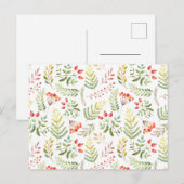 Card (10,8 x 14,2 cm) - Autumn Pattern ポストカード (正面/裏面)