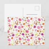 Card (10,8 x 14,2 cm) - Autumn Pattern ポストカード (正面/裏面)