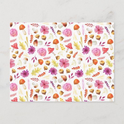 Card (10,8 x 14,2 cm) - Autumn Pattern ポストカード (正面)