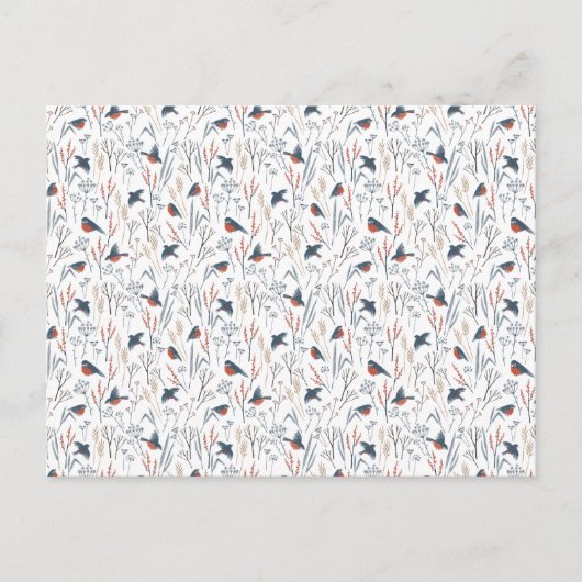 Card (10,8 x 14,2 cm) - Bird Pattern ポストカード (正面)