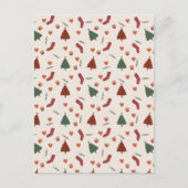 Card (10,8 x 14,2 cm) - Christmas Pattern ポストカード (正面)