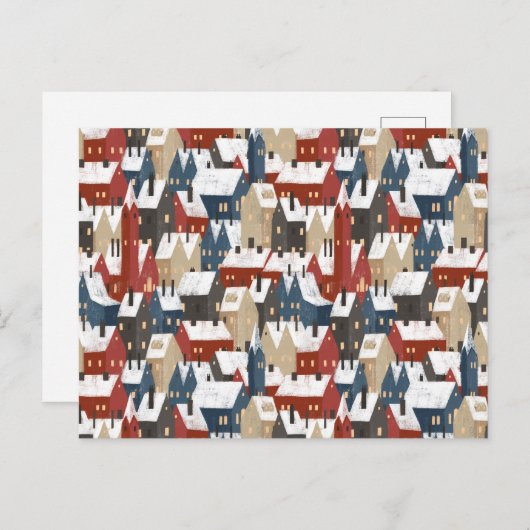 Card (10,8 x 14,2 cm) - Christmas Pattern ポストカード (正面/裏面)