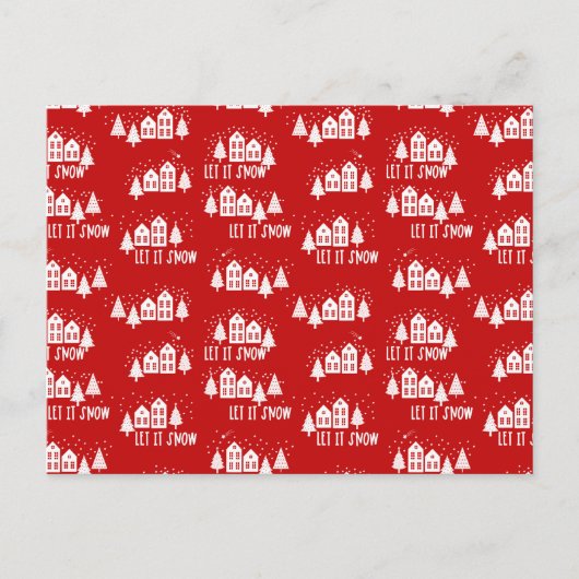 Card (10,8 x 14,2 cm) - Christmas Pattern ポストカード (正面)