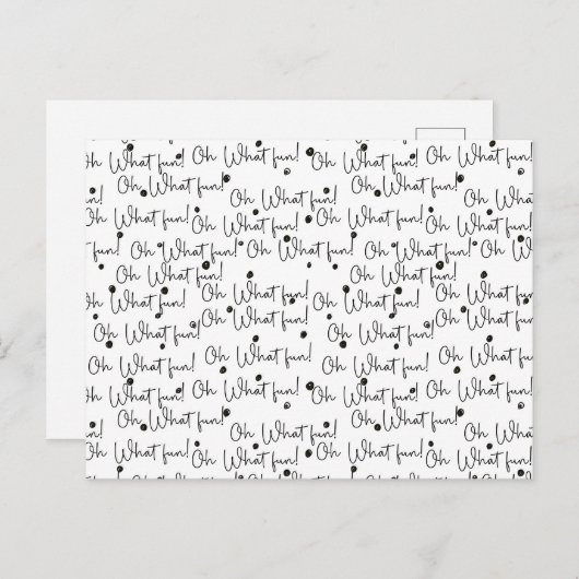 Card (10,8 x 14,2 cm) - Christmas Pattern ポストカード (正面/裏面)