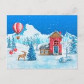 Card (10,8 x 14,2 cm) - Christmas Scene ポストカード (正面)