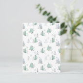 Card (10,8 x 14,2 cm) - Christmas Trees Pattern ポストカード (スタンド正面)