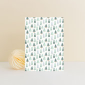 Card (10,8 x 14,2 cm) - Christmas Trees Pattern ポストカード
