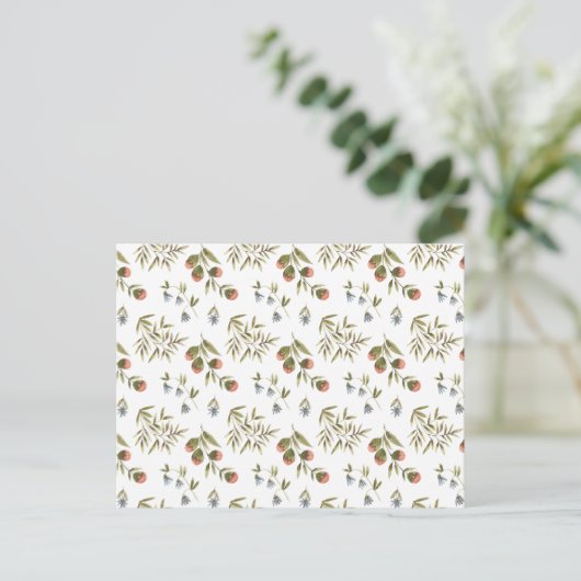 Card (10,8 x 14,2 cm) - Floral Pattern ポストカード (スタンド正面)