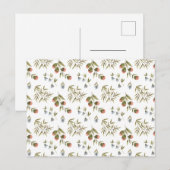 Card (10,8 x 14,2 cm) - Floral Pattern ポストカード (正面/裏面)