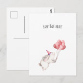 Card (10,8 x 14,2 cm) - Happy Birthday Briefkaart ポストカード (正面/裏面)