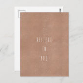 Card (10,8 x 14,2 cm) - I Believe In You ポストカード (正面/裏面)