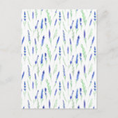 Card (10,8 x 14,2 cm) - Lavender Pattern ポストカード (正面)
