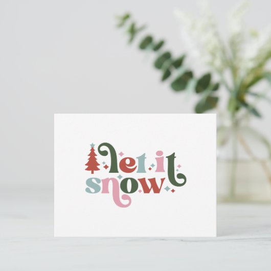 Card (10,8 x 14,2 cm) - Let It Snow ポストカード (スタンド正面)