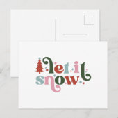Card (10,8 x 14,2 cm) - Let It Snow ポストカード (正面/裏面)