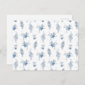 Card (10,8 x 14,2 cm) - Snow Mice Pattern ポストカード (正面/裏面)