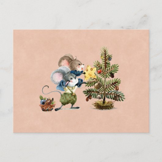 Card (10,8 x 14,2 cm) - Two Little Mice ポストカード (正面)