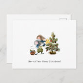 Card (10,8 x 14,2 cm) - Two Little Mice Christmas ポストカード (正面/裏面)