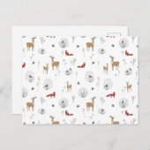 Card (10,8 x 14,2 cm) - Winter Pattern ポストカード (正面/裏面)