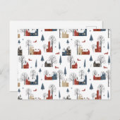 Card (10,8 x 14,2 cm) - Winter Pattern ポストカード (正面/裏面)