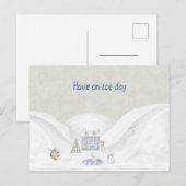 Card (10,8 x 14,2 cm) - Winter Scene ポストカード (正面/裏面)