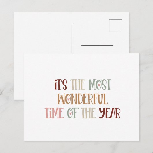 Card (10,8 x 14,2 cm) - Wonderful Time ポストカード (正面/裏面)