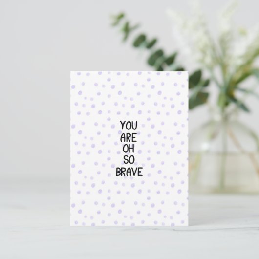 Card (10,8 x 14,2 cm) - You Are Oh So Brave ポストカード (スタンド正面)