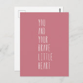 Card (10,8 x 14,2 cm) - Your Brave Little Heart ポストカード (正面/裏面)