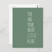 Card (10,8 x 14,2 cm) - Your Brave Little Heart Br ポストカード (正面/裏面)