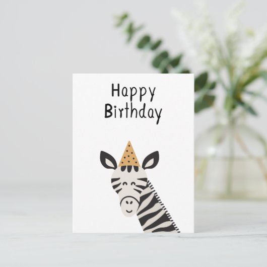 Card (10,8 x 14,2 cm) - Zebra ポストカード (スタンド正面)