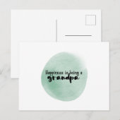 Card 10,8 x 14,2cm - Happiness Is Being A Grandpa ポストカード (正面/裏面)