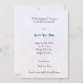 Card (12,7 x 17,8 cm) - Birth Announcement Kaart 招待状 (裏面)