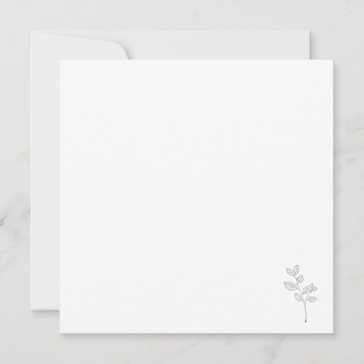 Card (13,3x13,3cm) - Flower (裏面)