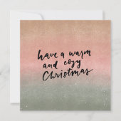 Card (13,3x13,3cm)- Have A Warm And Cozy Christmas カード (正面)